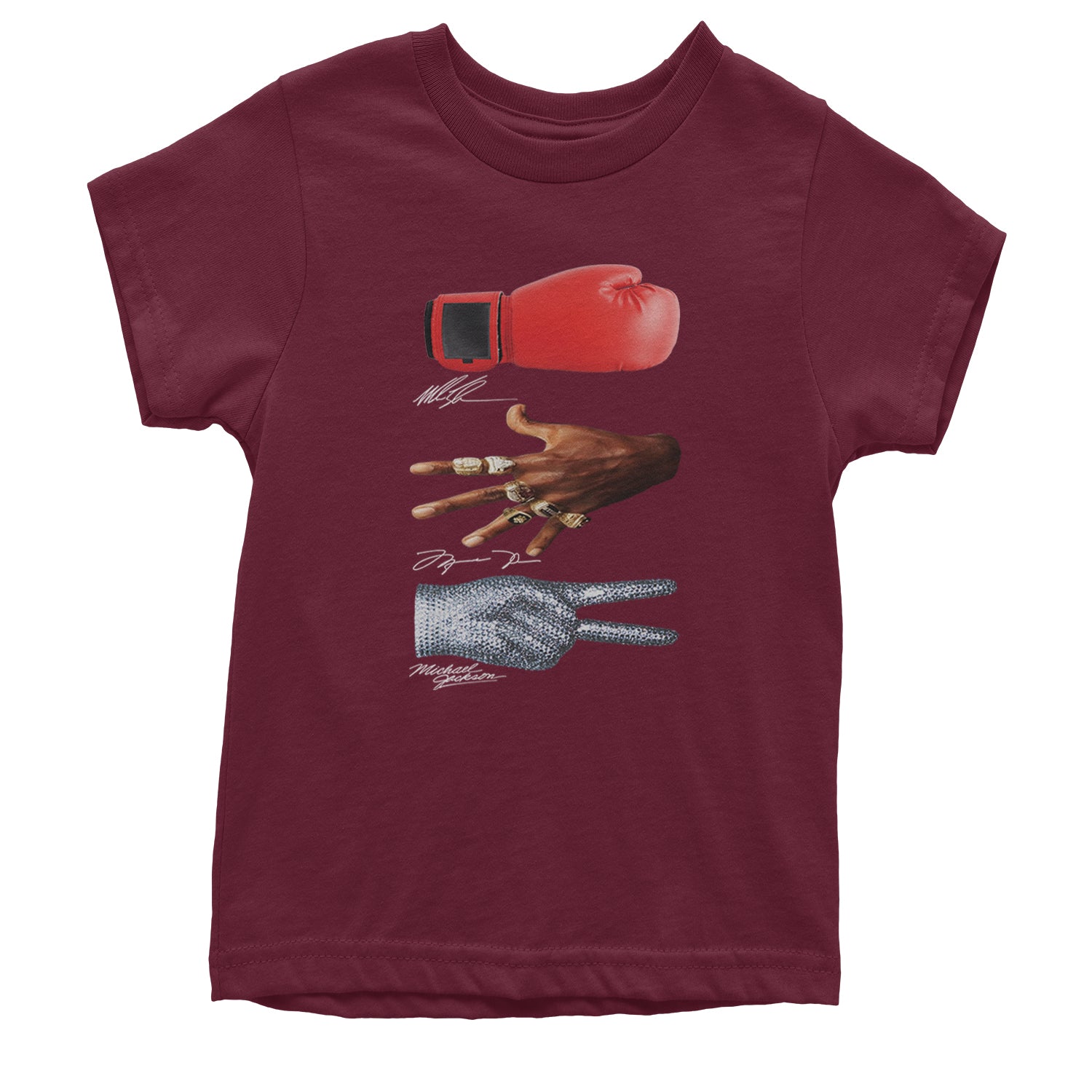 Tyson Jordan Jackson Iconic Michaels Youth T-shirt Maroon