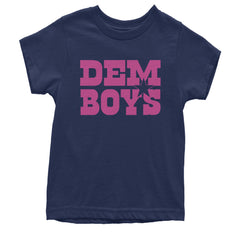 Dem Boys Hot Pink Dallas  Youth T-shirt Navy Blue
