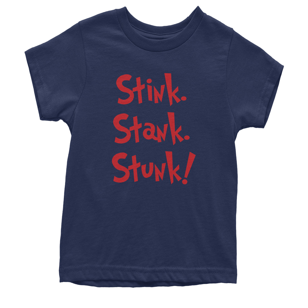 Stink Stank Stunk Gr-nch Youth T-shirt Navy Blue