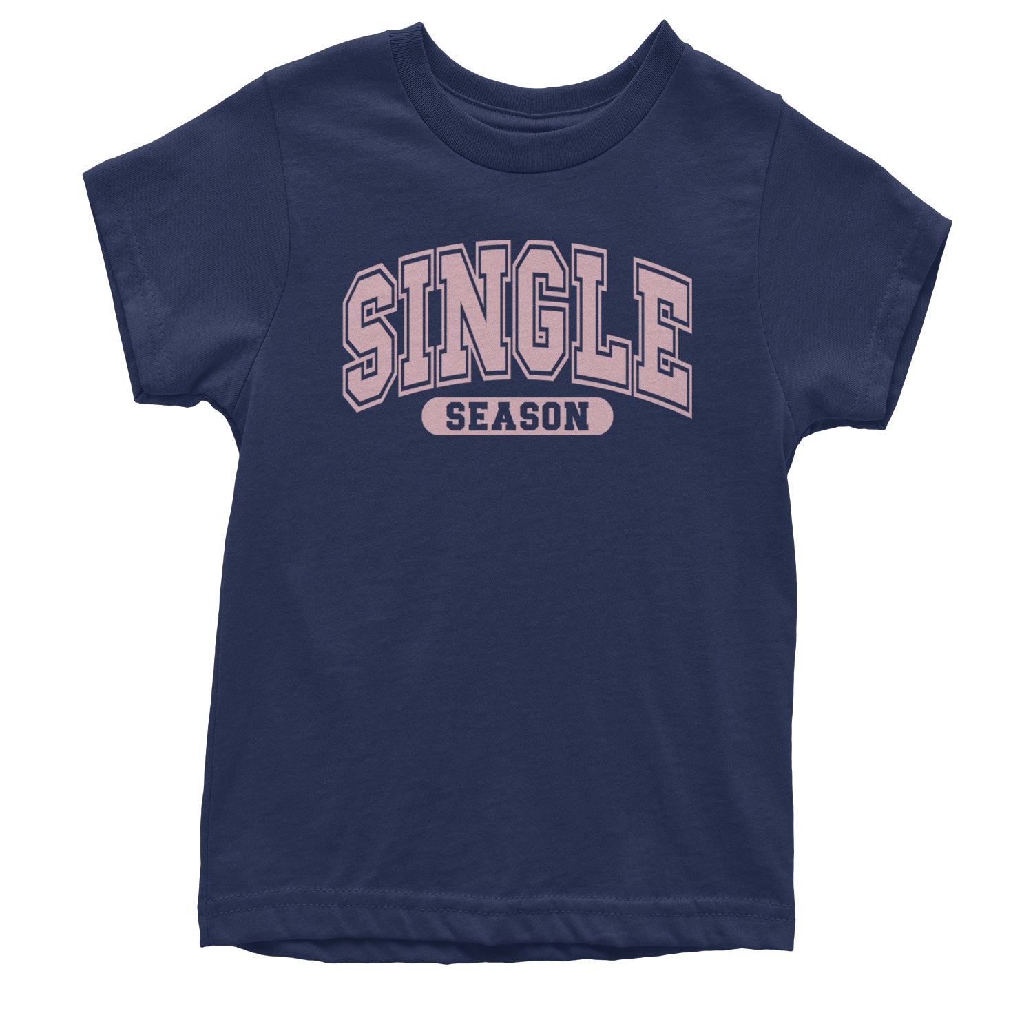 Single Season Valentine's Day Youth T-shirt Navy Blue