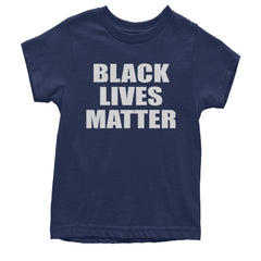Black Lives Matter BLM Youth T-shirt Navy Blue