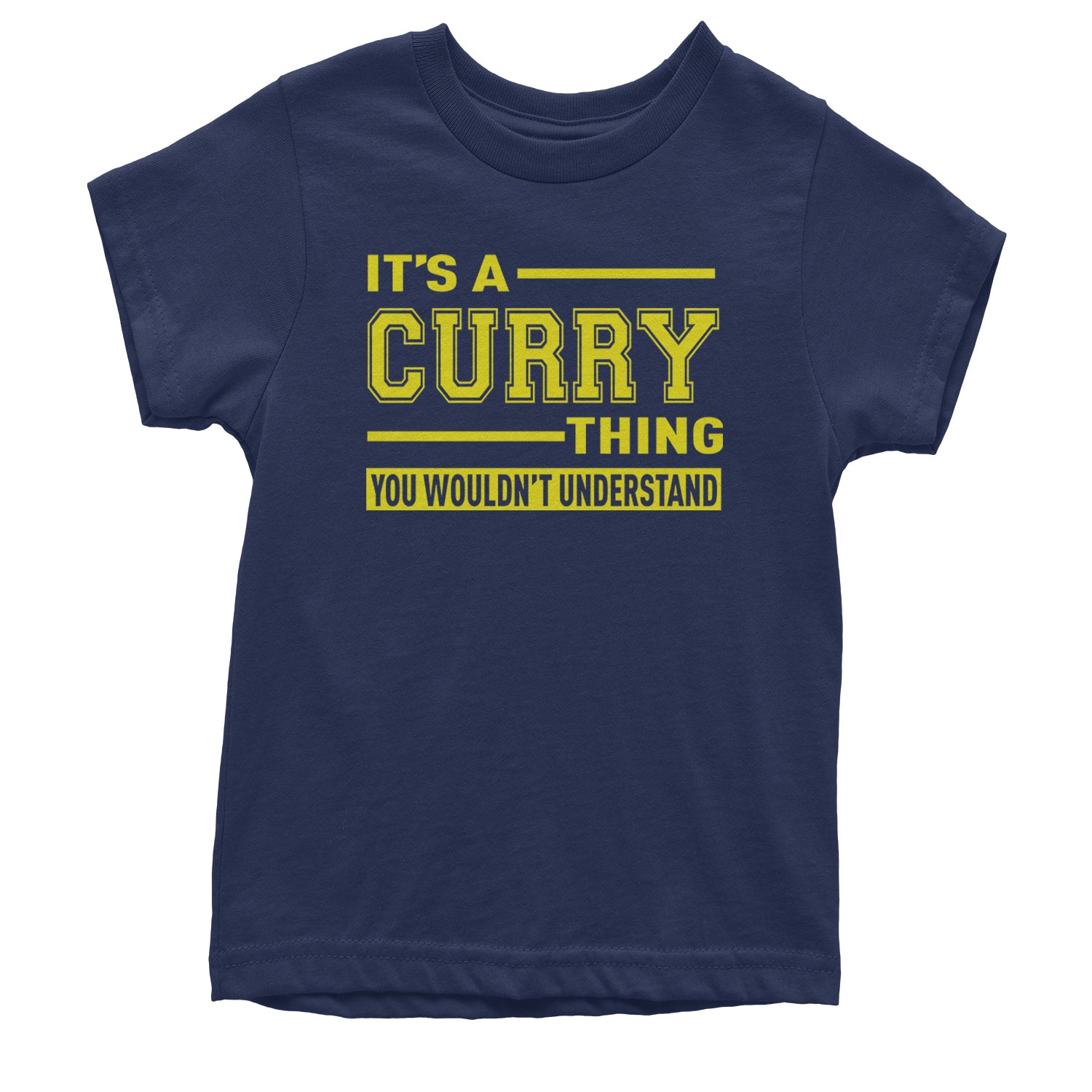 It's A Curry Thing, You Wouldn't Understand Basketball Youth T-shirt Navy Blue