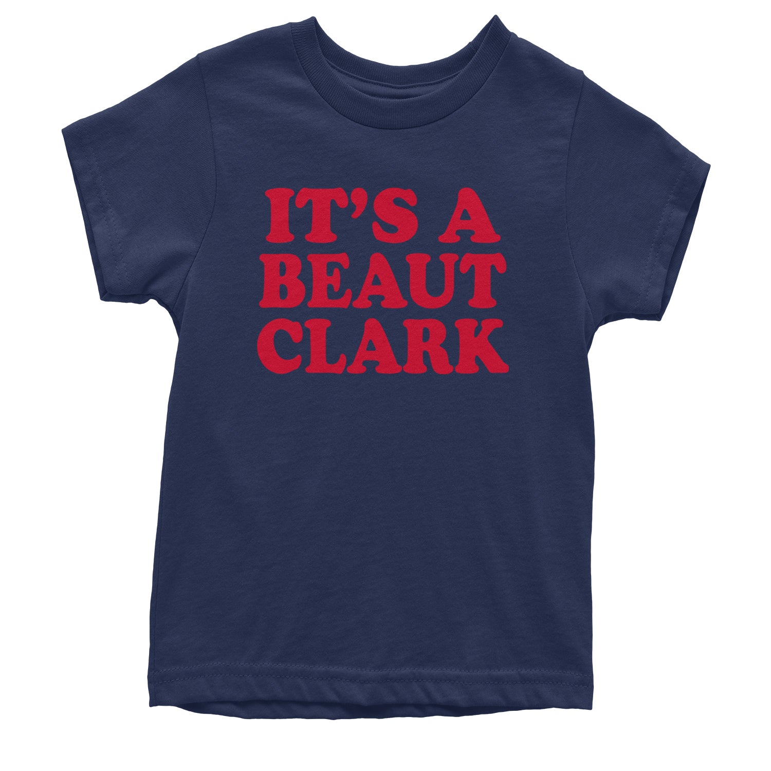 It's a Beaut Clark Festive Christmas Youth T-shirt Navy Blue