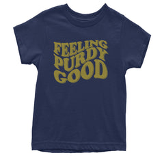 Feeling Purdy Good San Francisco Youth T-shirt Navy Blue