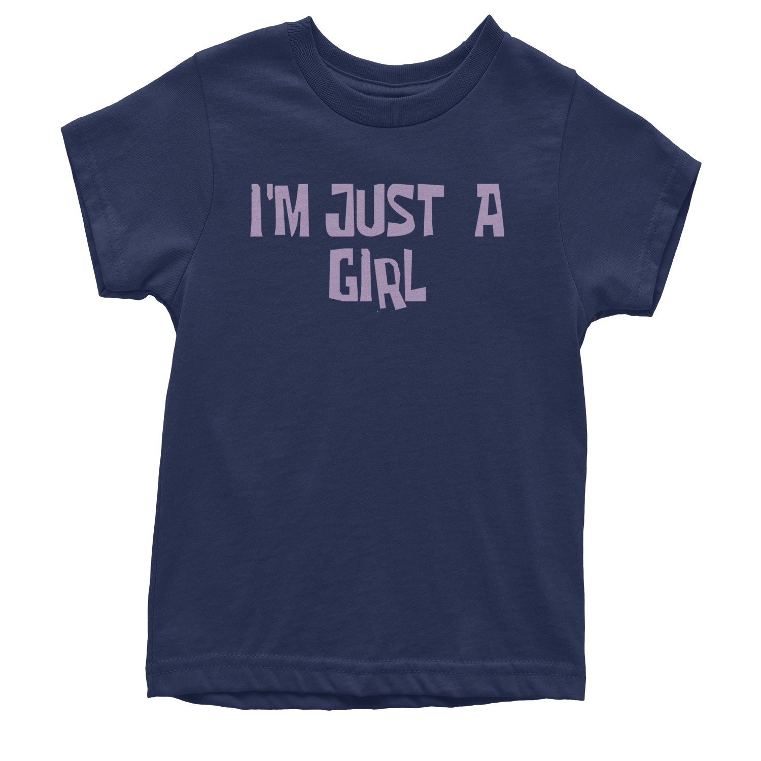 I'm Just A Girl Guts Music Youth T-shirt Navy Blue