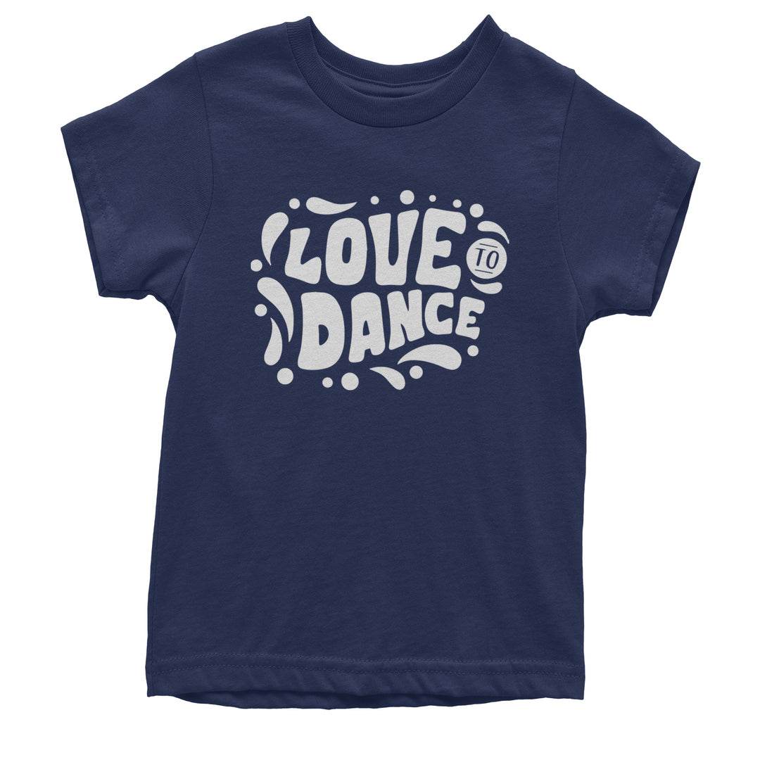Love To Dance Youth T-shirt Navy Blue