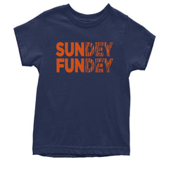 SunDEY FunDEY Sunday FundayYouth T-shirt Navy Blue