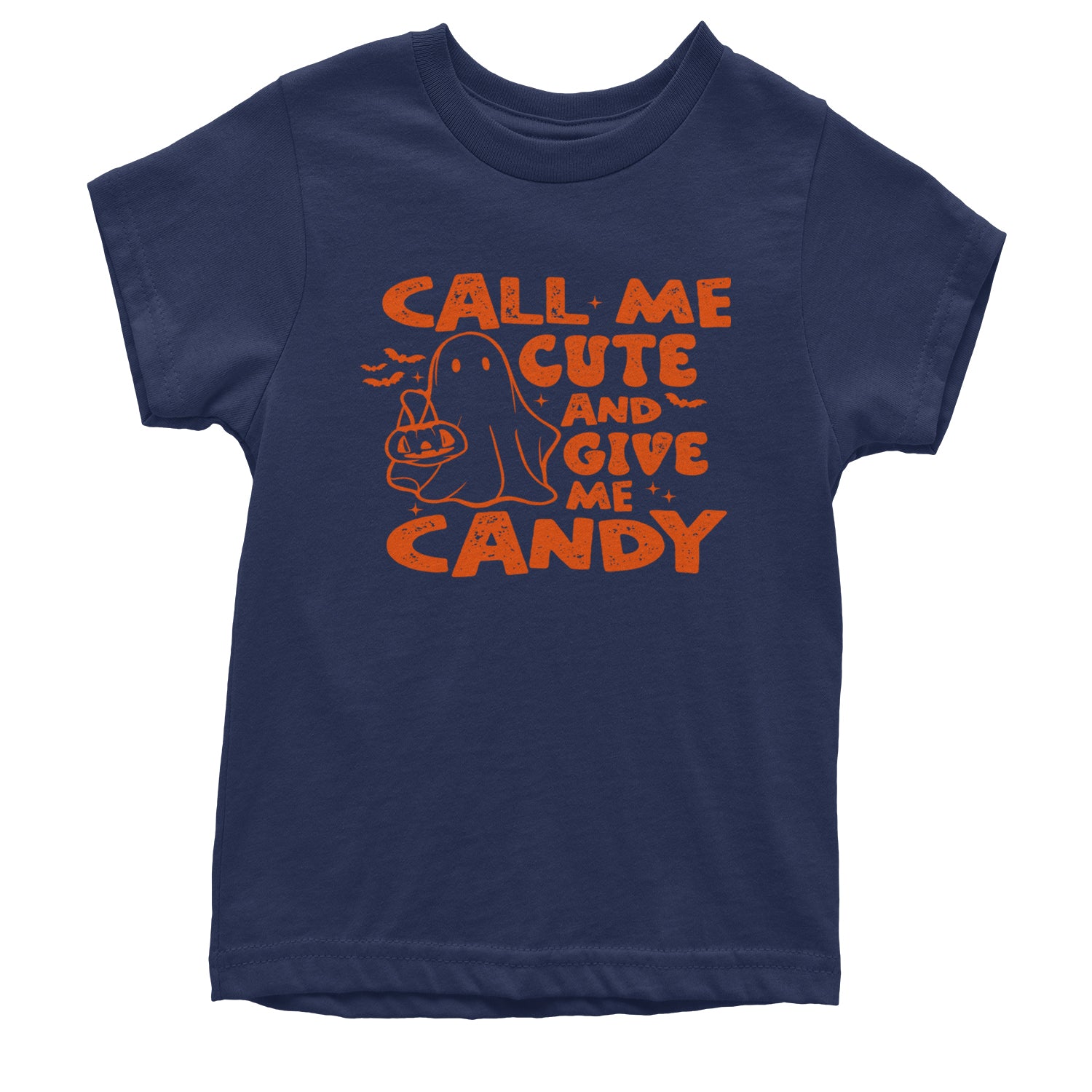 Call Me Cute And Give Me Candy Youth T-shirt Navy Blue