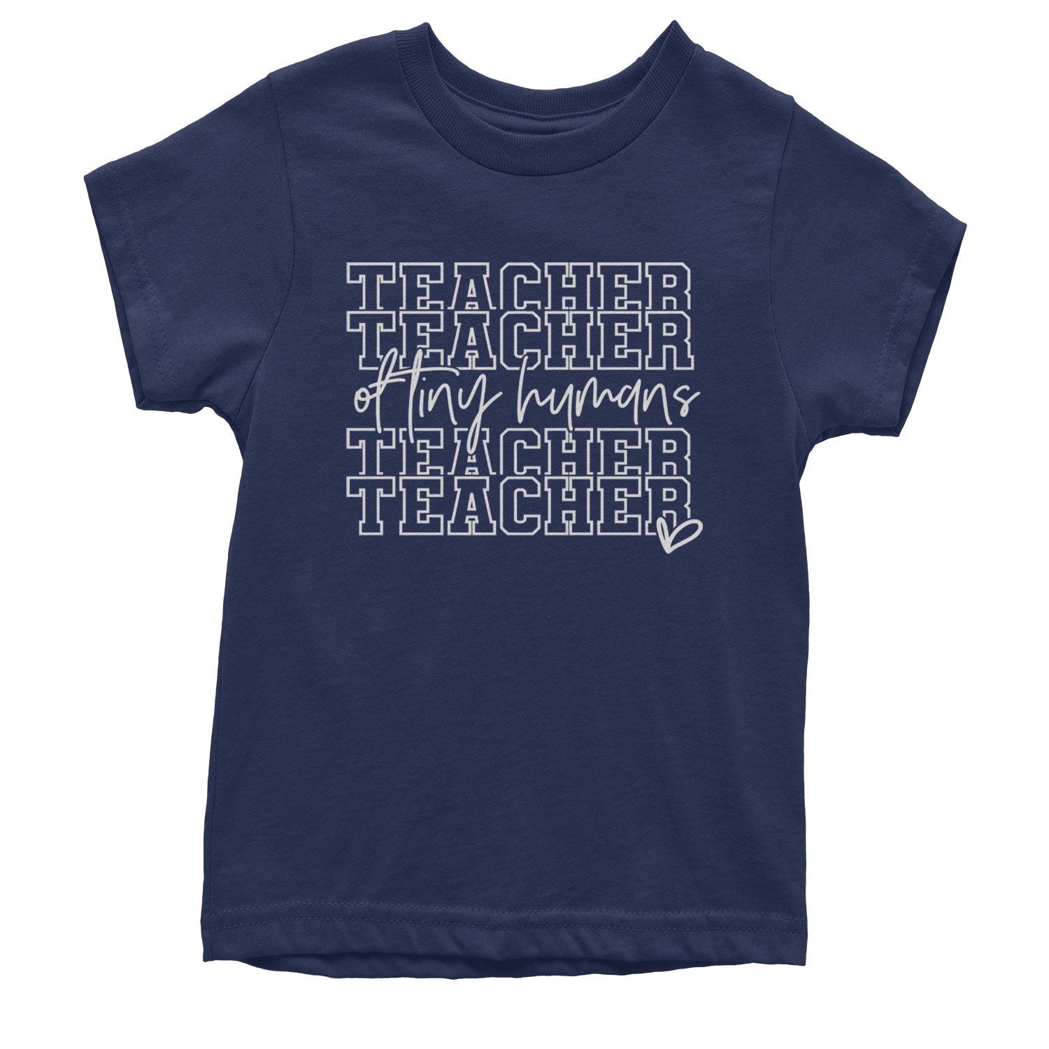 Teacher Of Tiny Humans Youth T-shirt Navy Blue