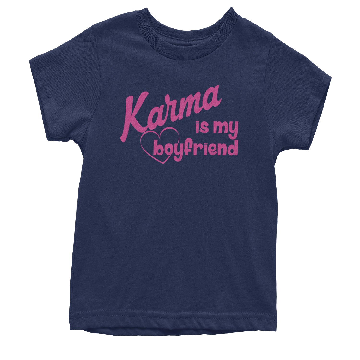 Karma Is My Boyfriend Midnight Eras  Youth T-shirt Navy Blue