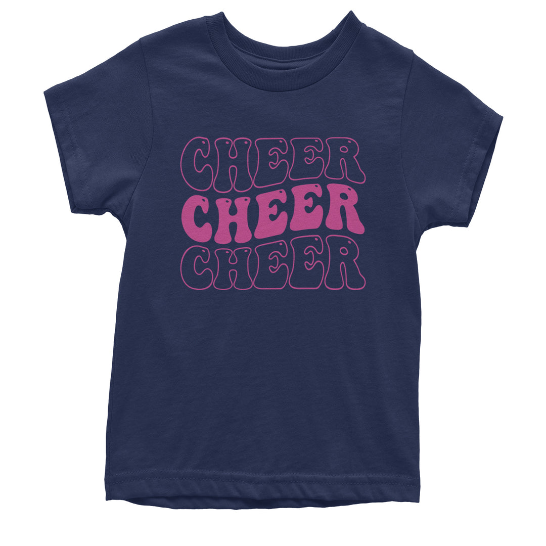 Cheer Cheer Cheer Youth T-shirt Navy Blue