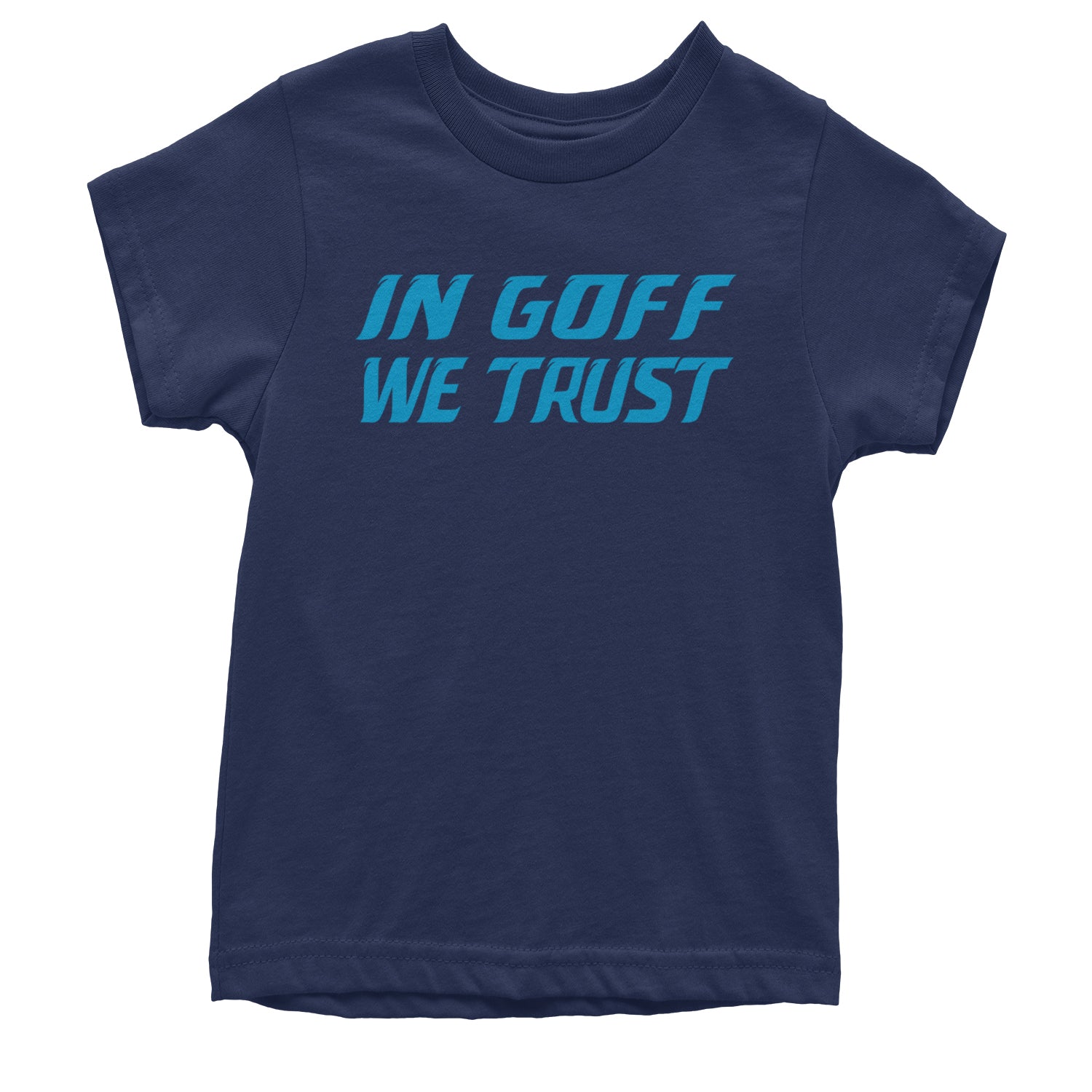 In Goff We Trust Detroit Youth T-shirt Navy Blue