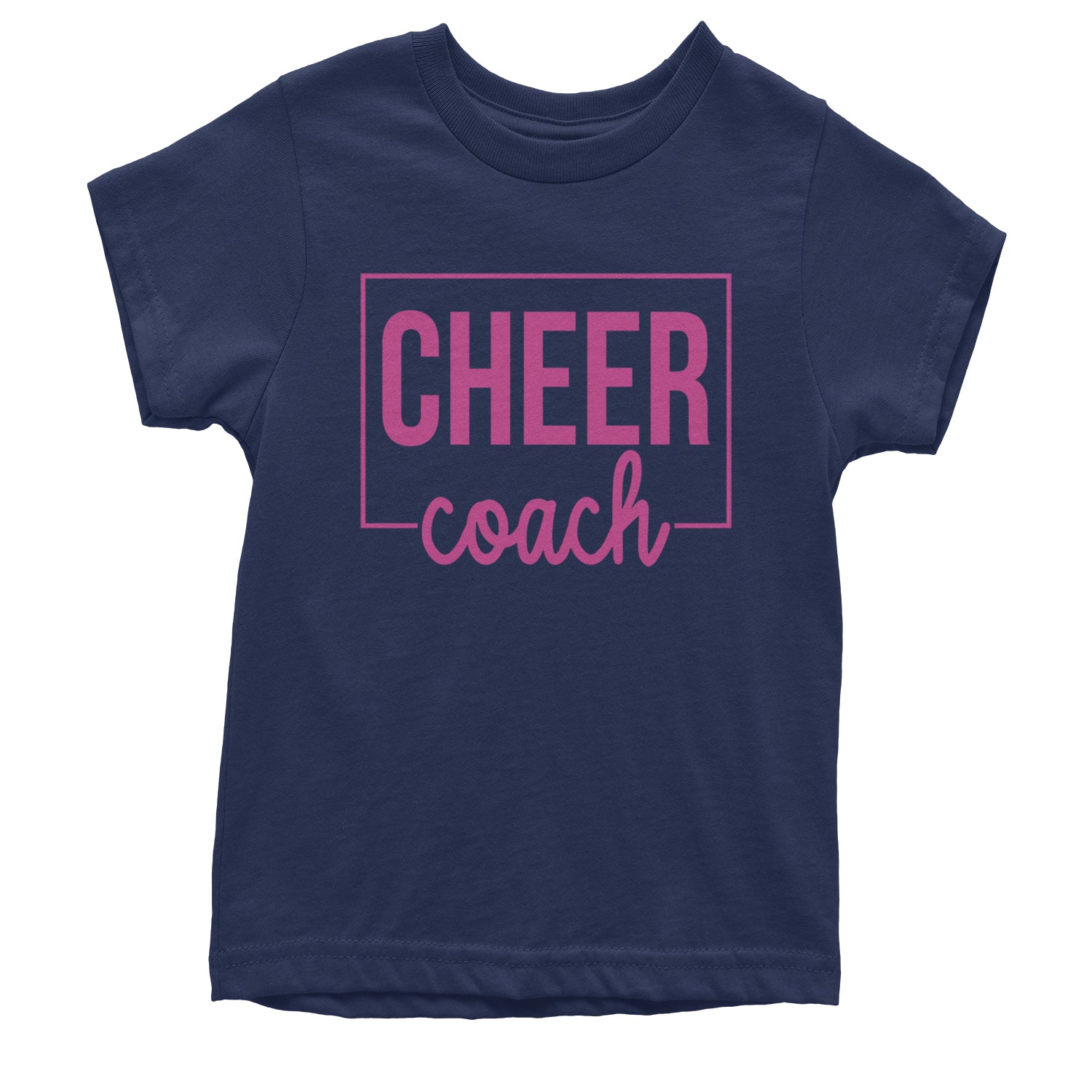 Cheer Coach Cheerleader Youth T-shirt Navy Blue