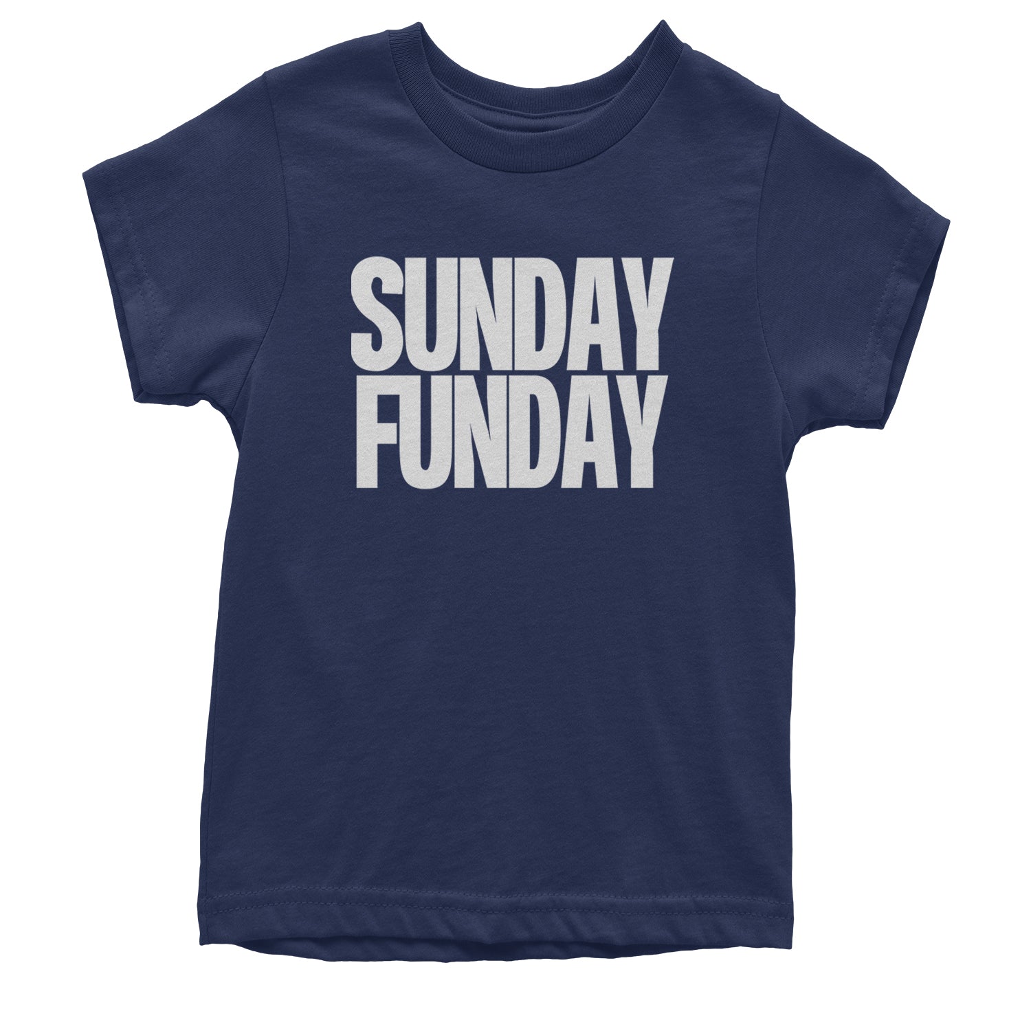 Sunday Funday  Youth T-shirt Navy Blue