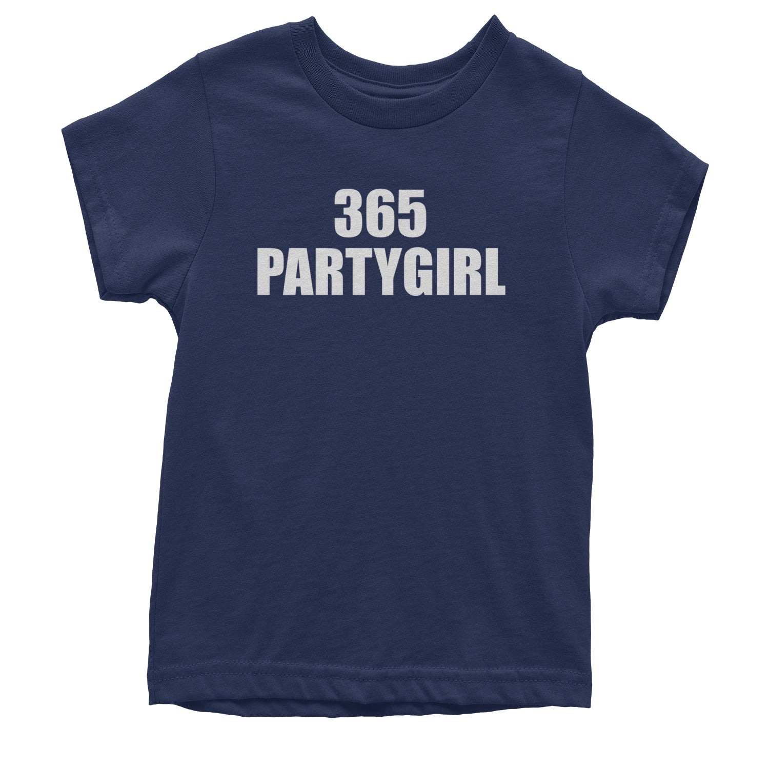 365 Party Girl Brat Girl Summer Youth T-shirt Navy Blue