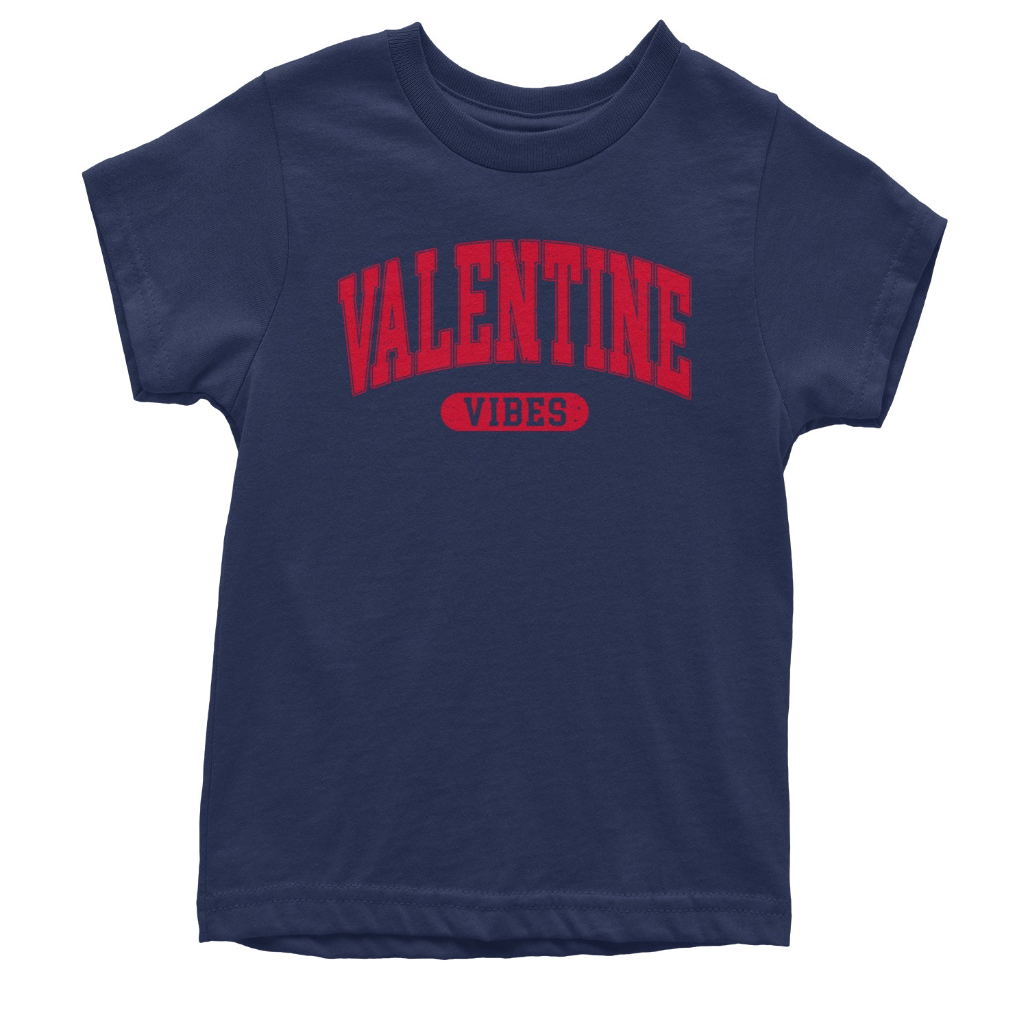 Valentines Vibes Youth T-shirt Navy Blue