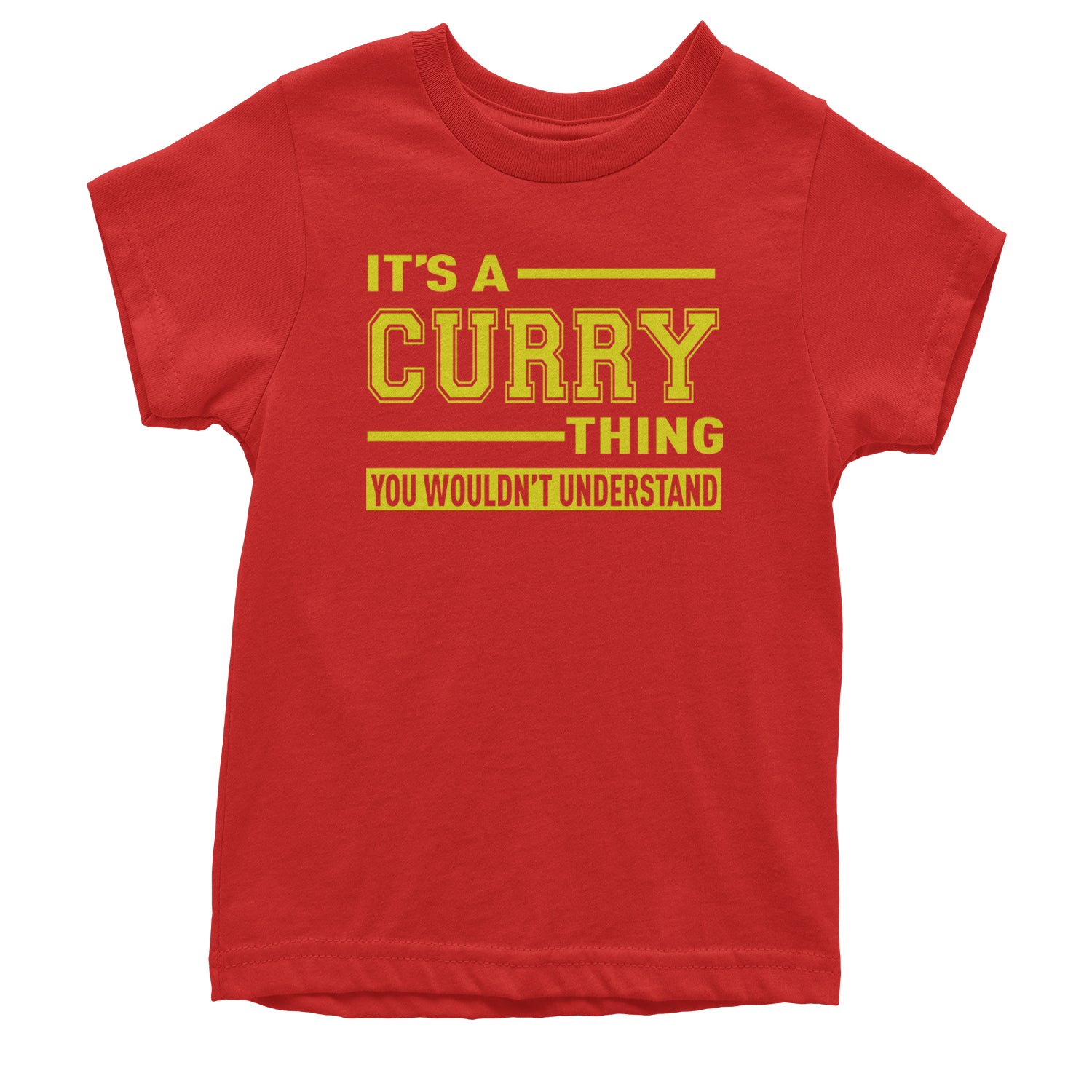 It's A Curry Thing, You Wouldn't Understand Basketball Youth T-shirt Red