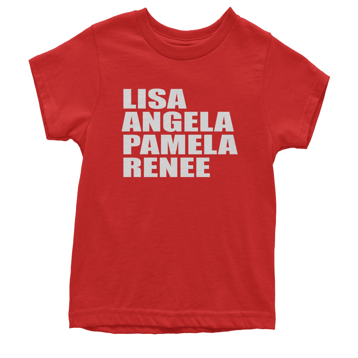 Lisa Angela Pamela Renee Around The Way Girl Youth T-shirt Red