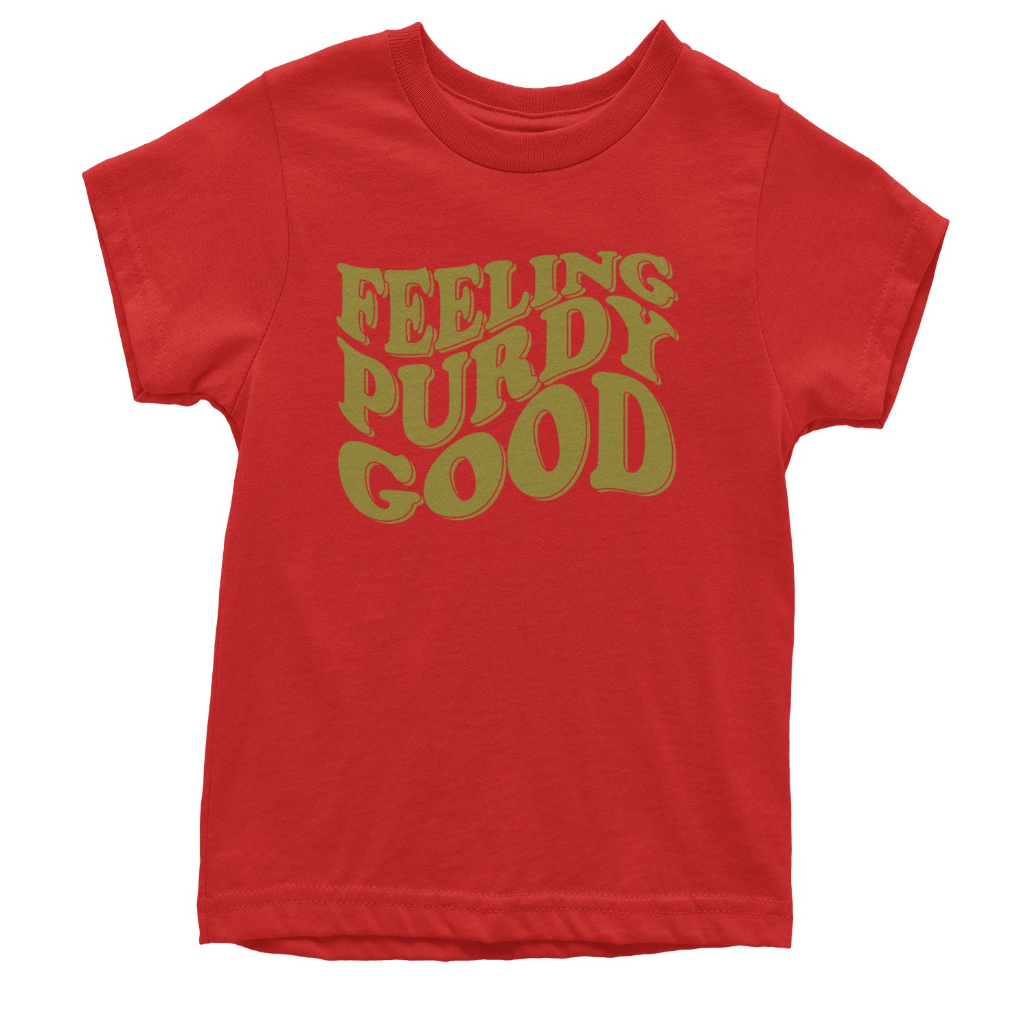 Feeling Purdy Good San Francisco Youth T-shirt Red