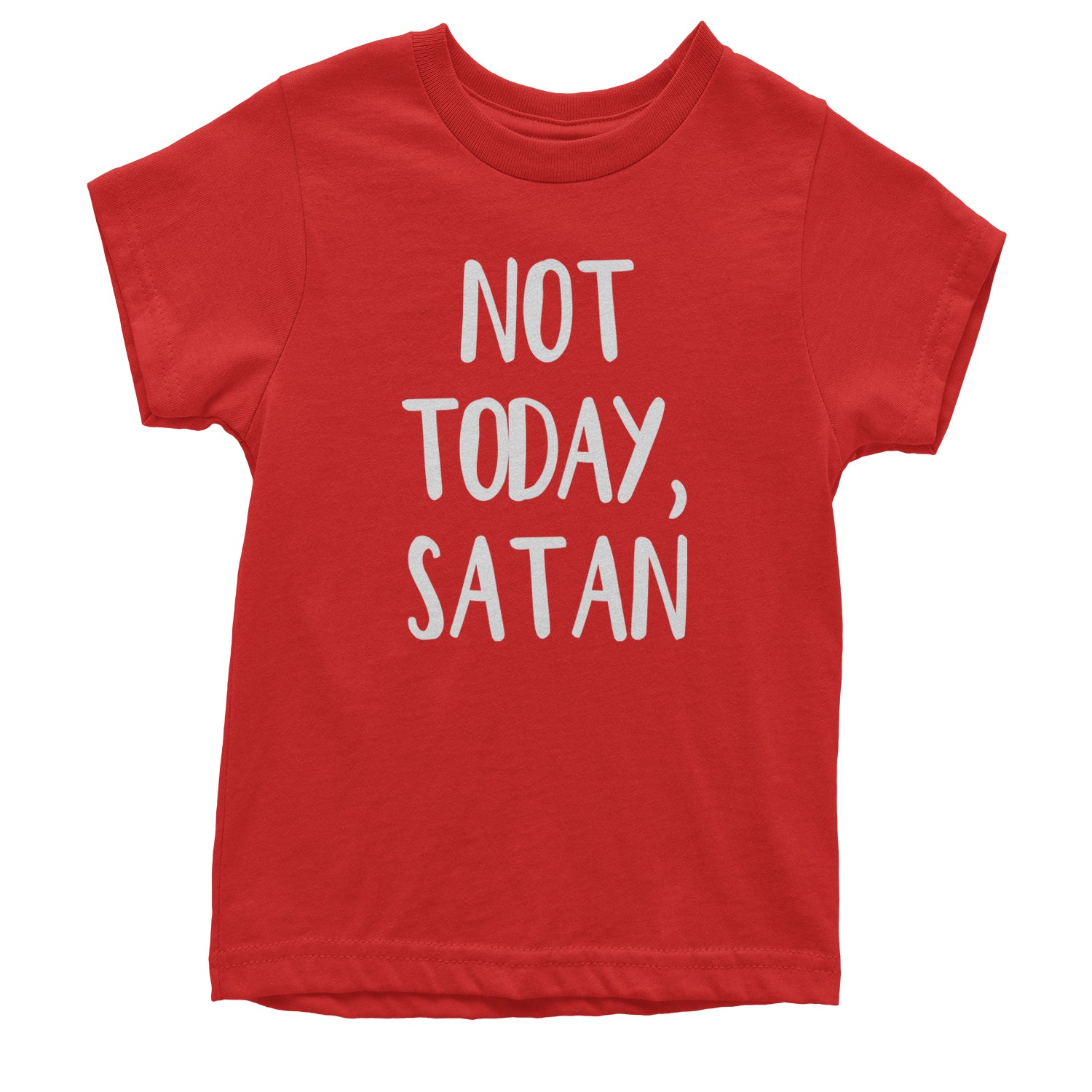 Not Today, Satan Jesus Already Won Youth T-shirt Red