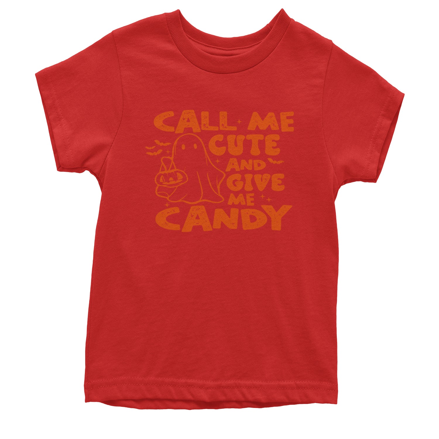 Call Me Cute And Give Me Candy Youth T-shirt Red