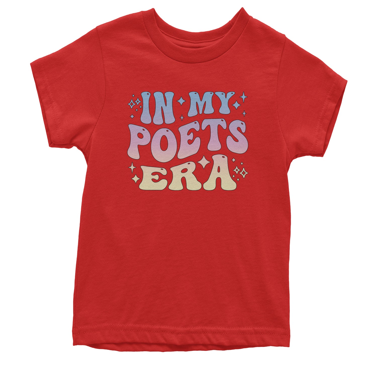 In My Poet Era Tie Dye TTPD Music Youth T-shirt Red