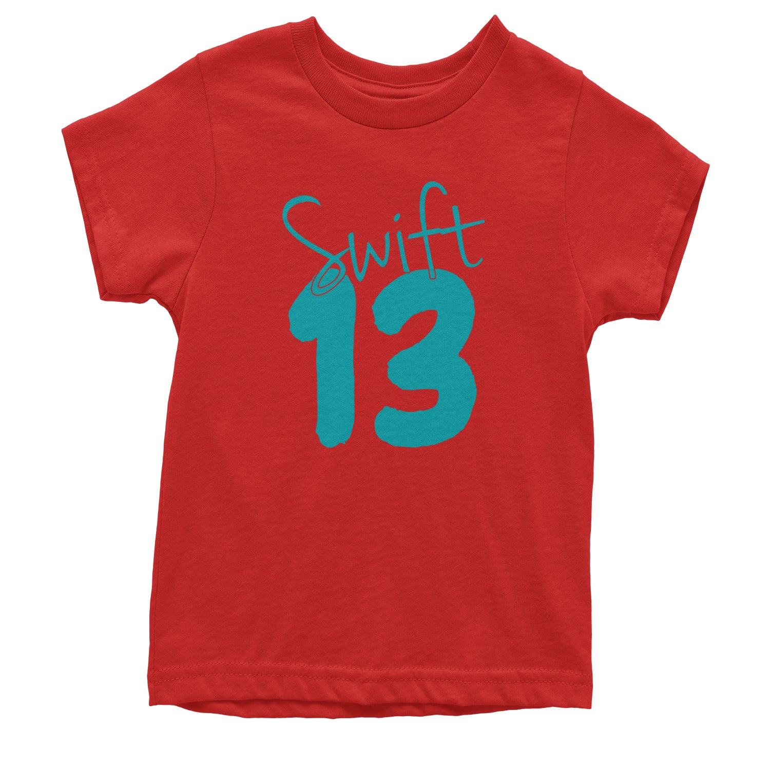 13 Swift 13 Lucky Number Era TTPD Youth T-shirt Red