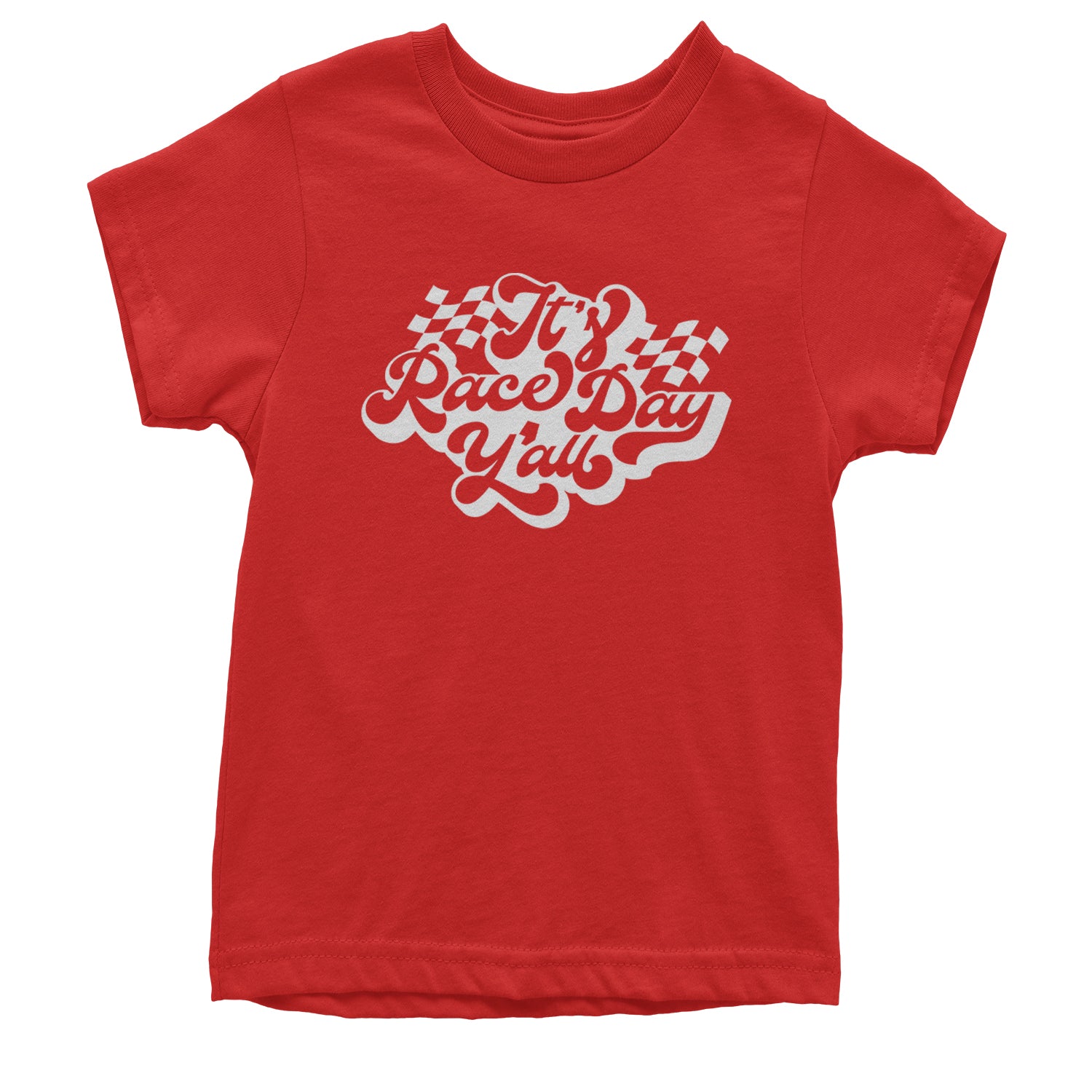 It's Race Day, Y'all Youth T-shirt Red