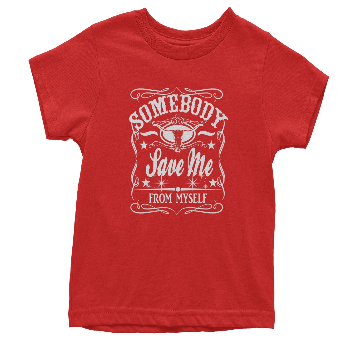 Somebody Save Me From Myself Son Of A Sinner Youth T-shirt Red