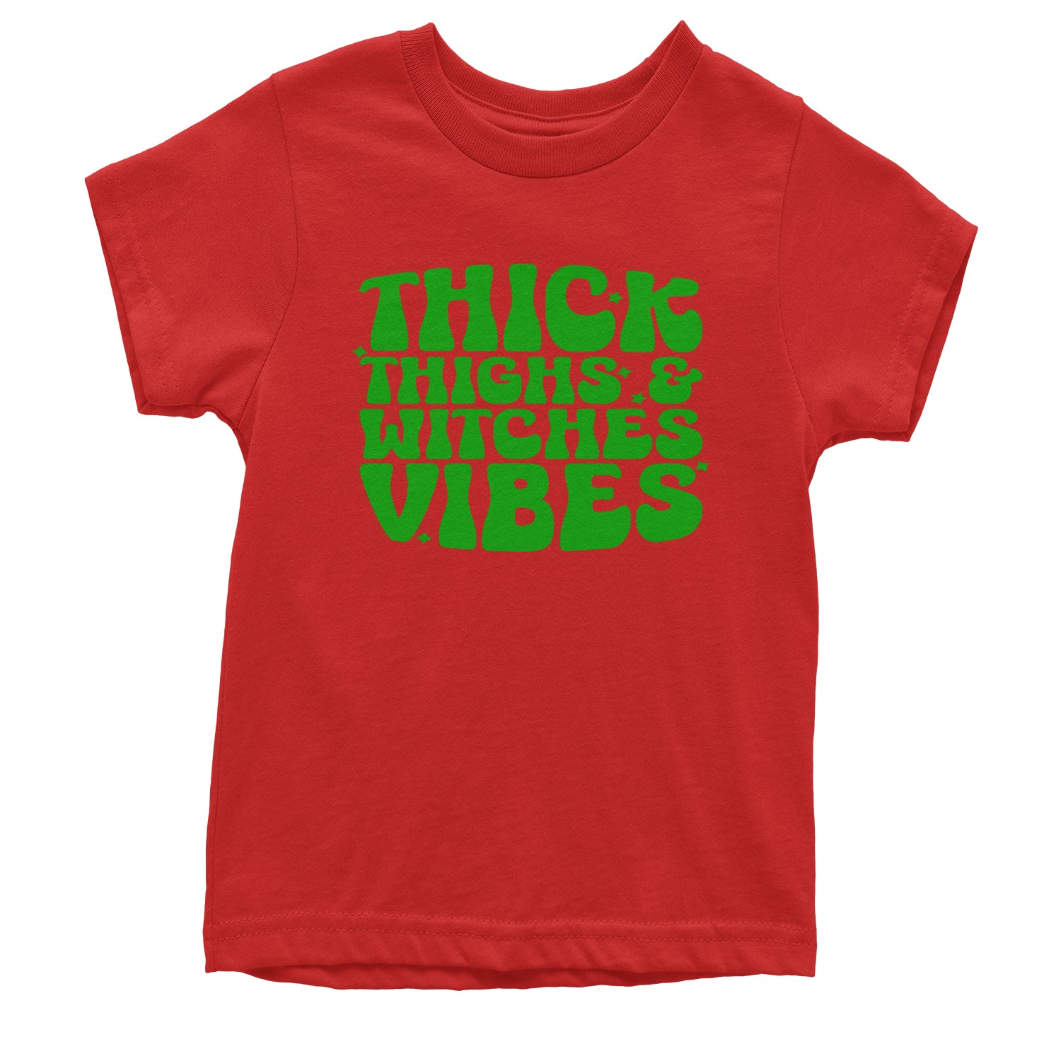 Thick Thighs And Witches Vibes Youth T-shirt Red