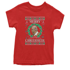 Merry Chrithmith Ugly Christmas Youth T-shirt Red