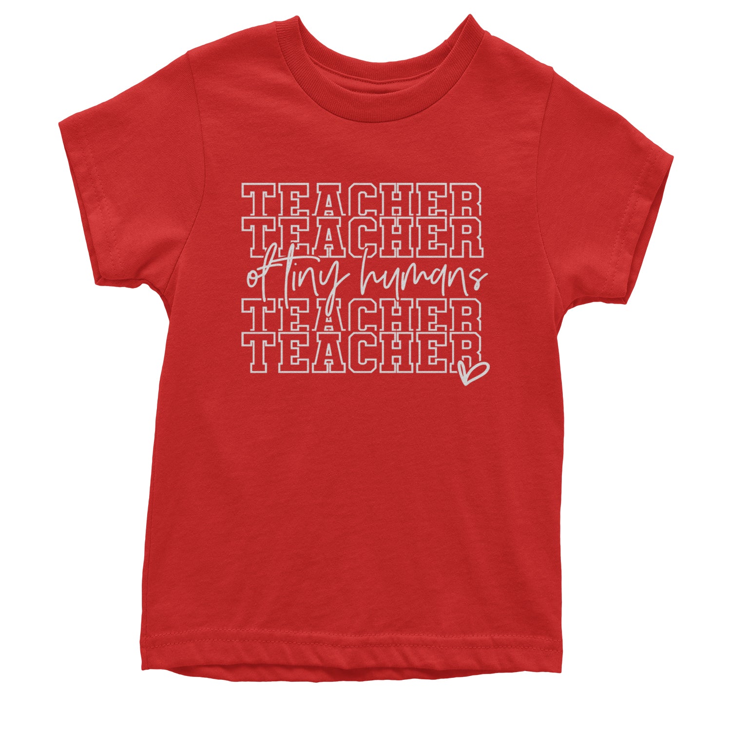 Teacher Of Tiny Humans Youth T-shirt Red