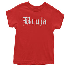 Bruja Gothic Spanish Witch Youth T-shirt Red