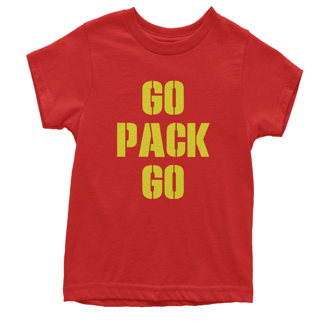 Go Pack Go Green Bay Youth T-shirt Red