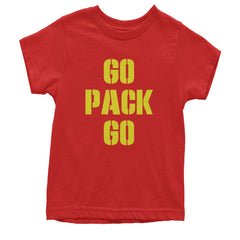 Go Pack Go Green Bay Youth T-shirt Red