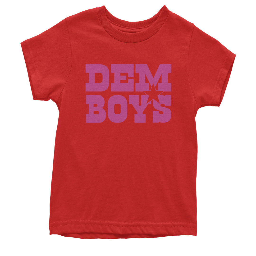 Dem Boys Hot Pink Dallas  Youth T-shirt Red
