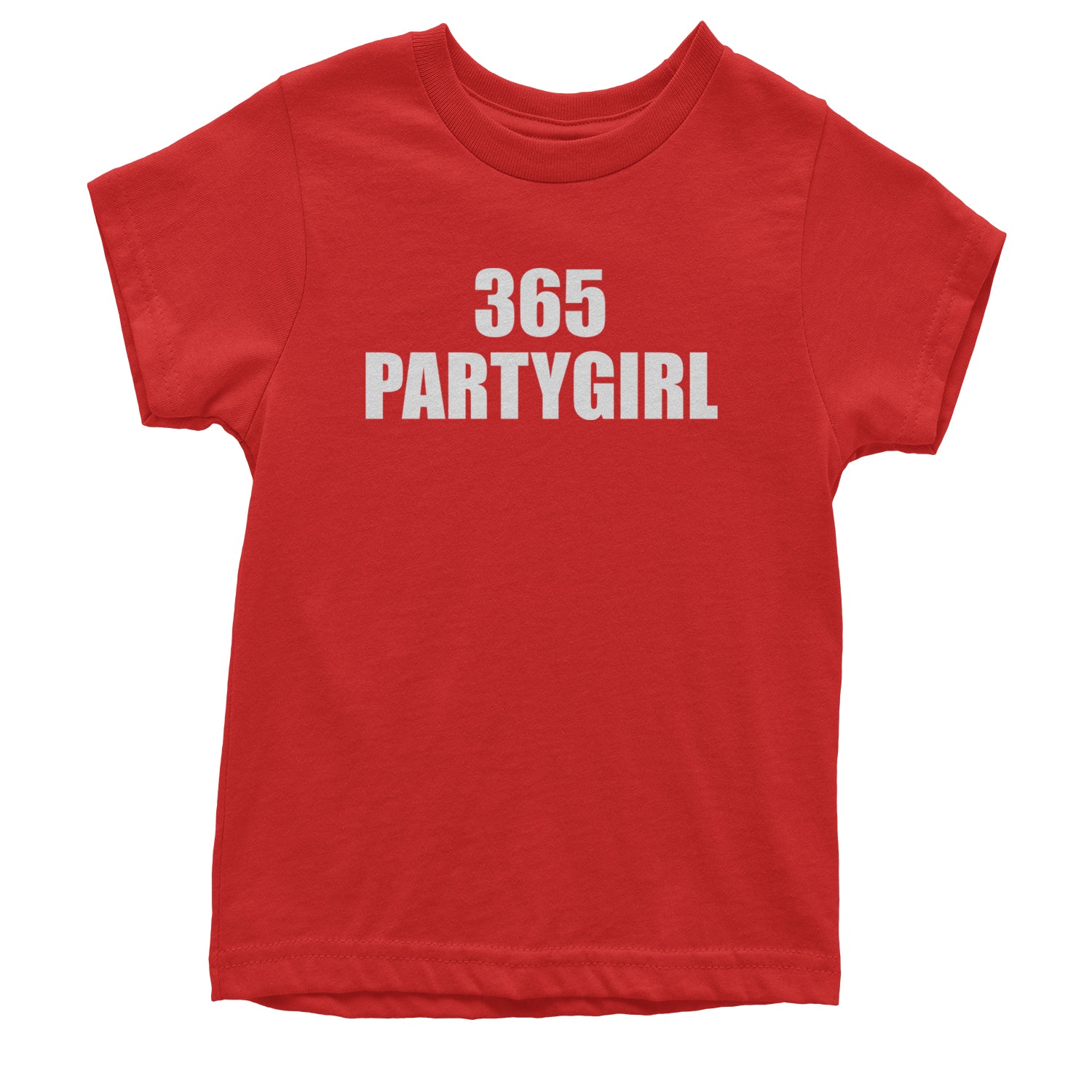 365 Party Girl Brat Girl Summer Youth T-shirt Red