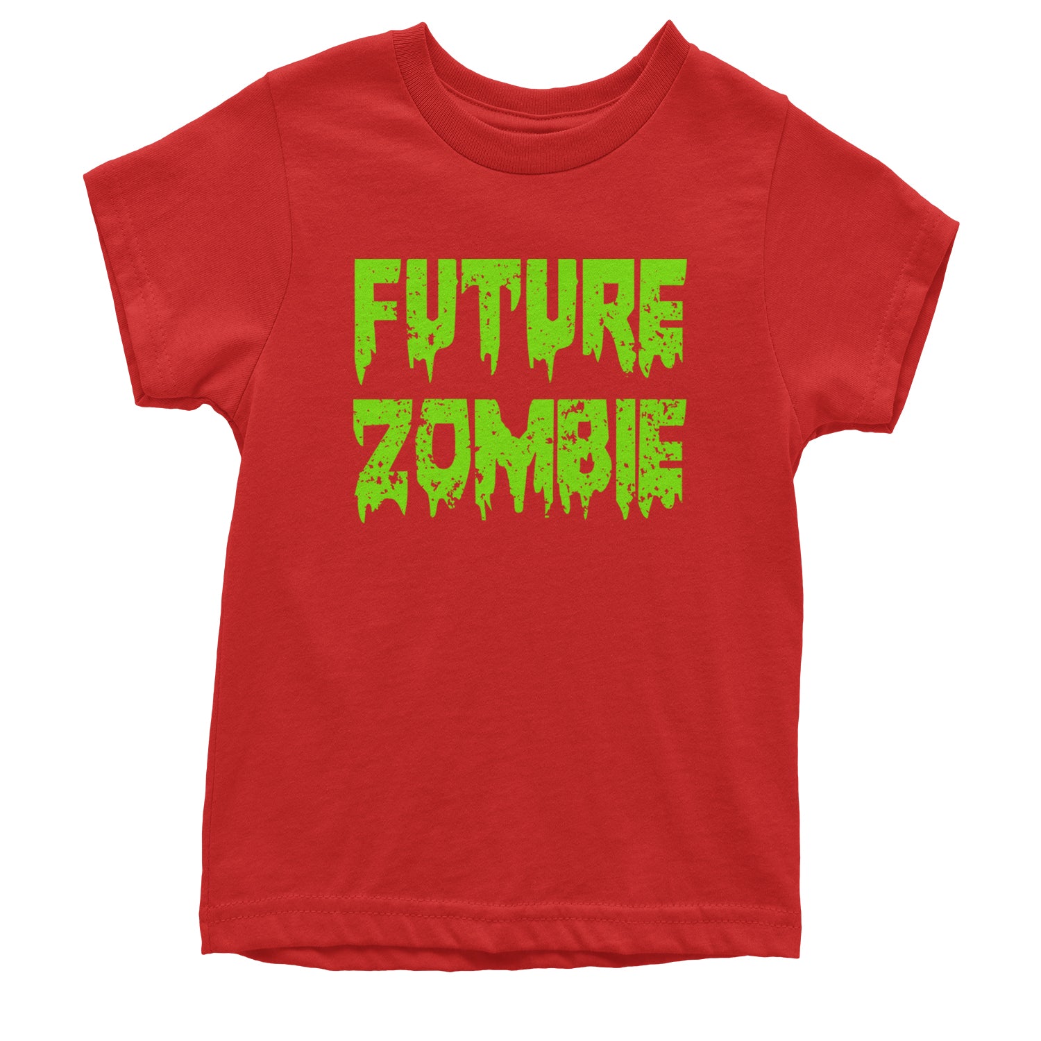 Future Zombie Horror Youth T-shirt Red