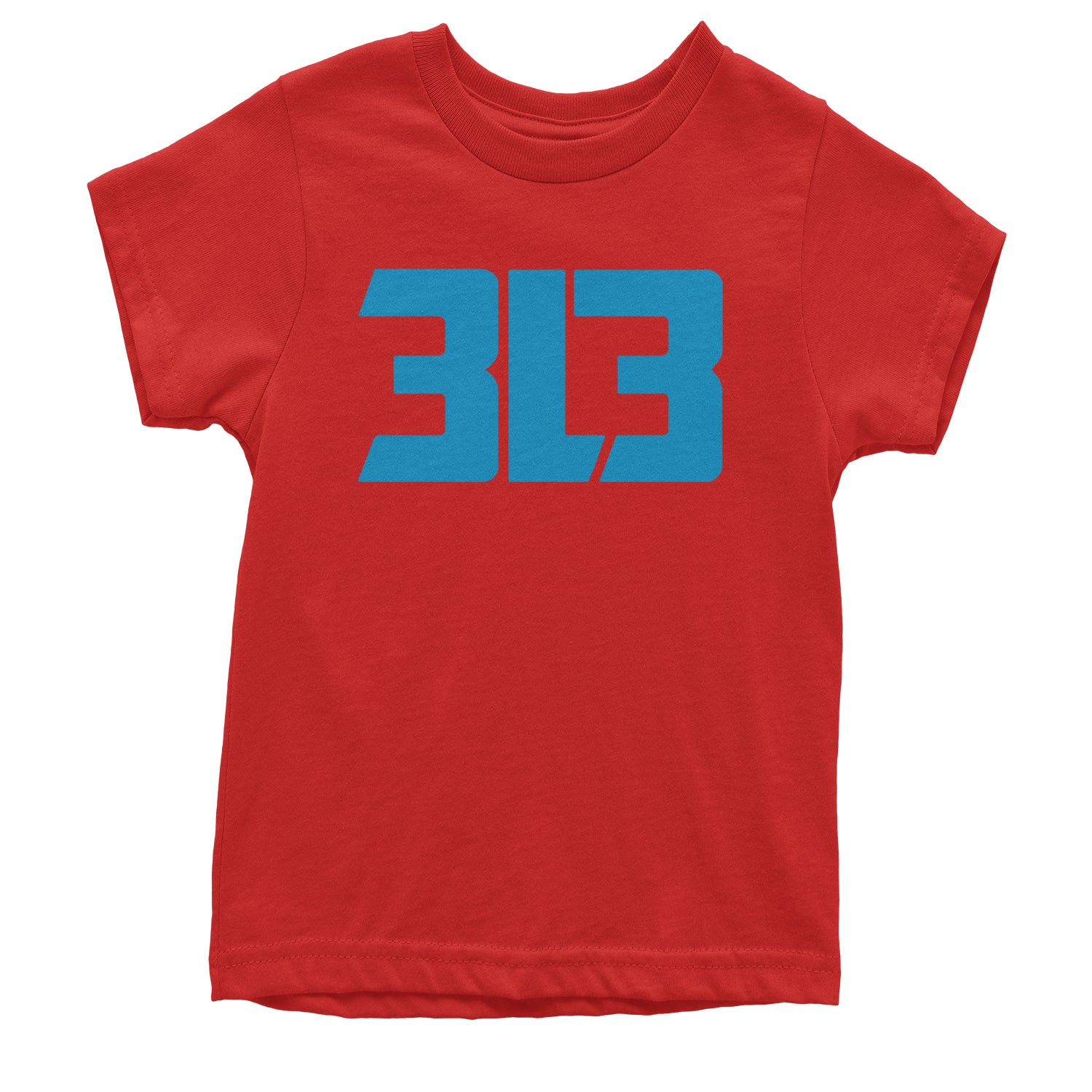 3L3 From The 313 Detroit Football Youth T-shirt Red