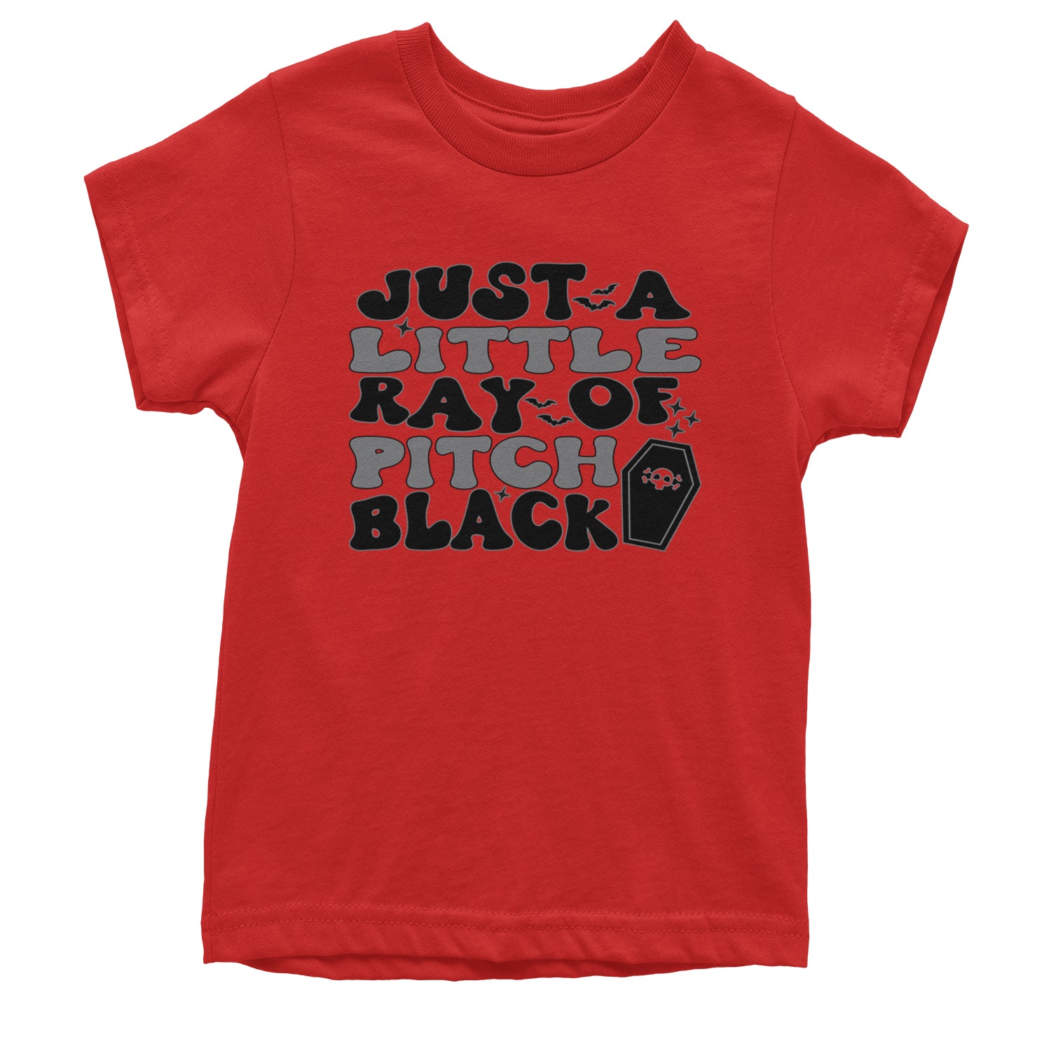 Just A Little Ray of Pitch Black Youth T-shirt Red