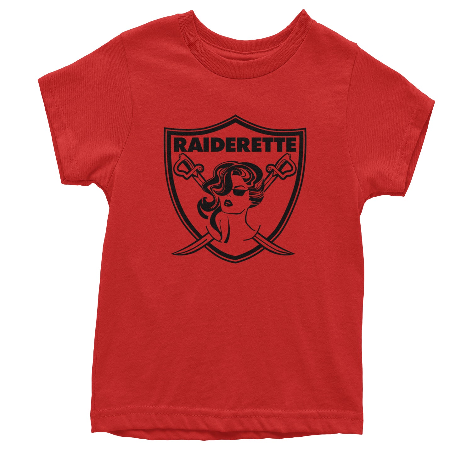 Raiderette Football Gameday Ready Youth T-shirt Red