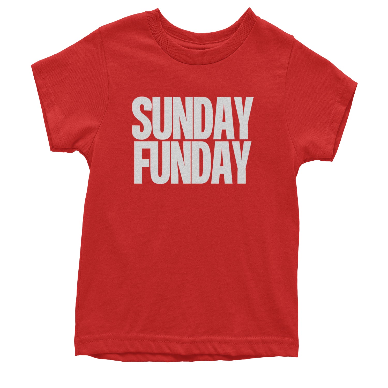 Sunday Funday  Youth T-shirt Red