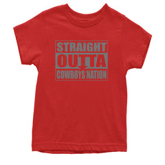 Straight Outta Cowboys Nation   Youth T-shirt Red