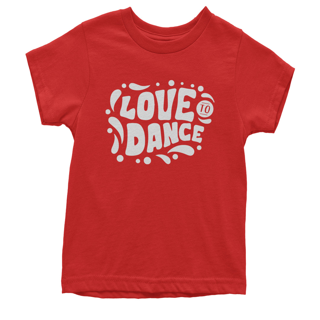 Love To Dance Youth T-shirt Red