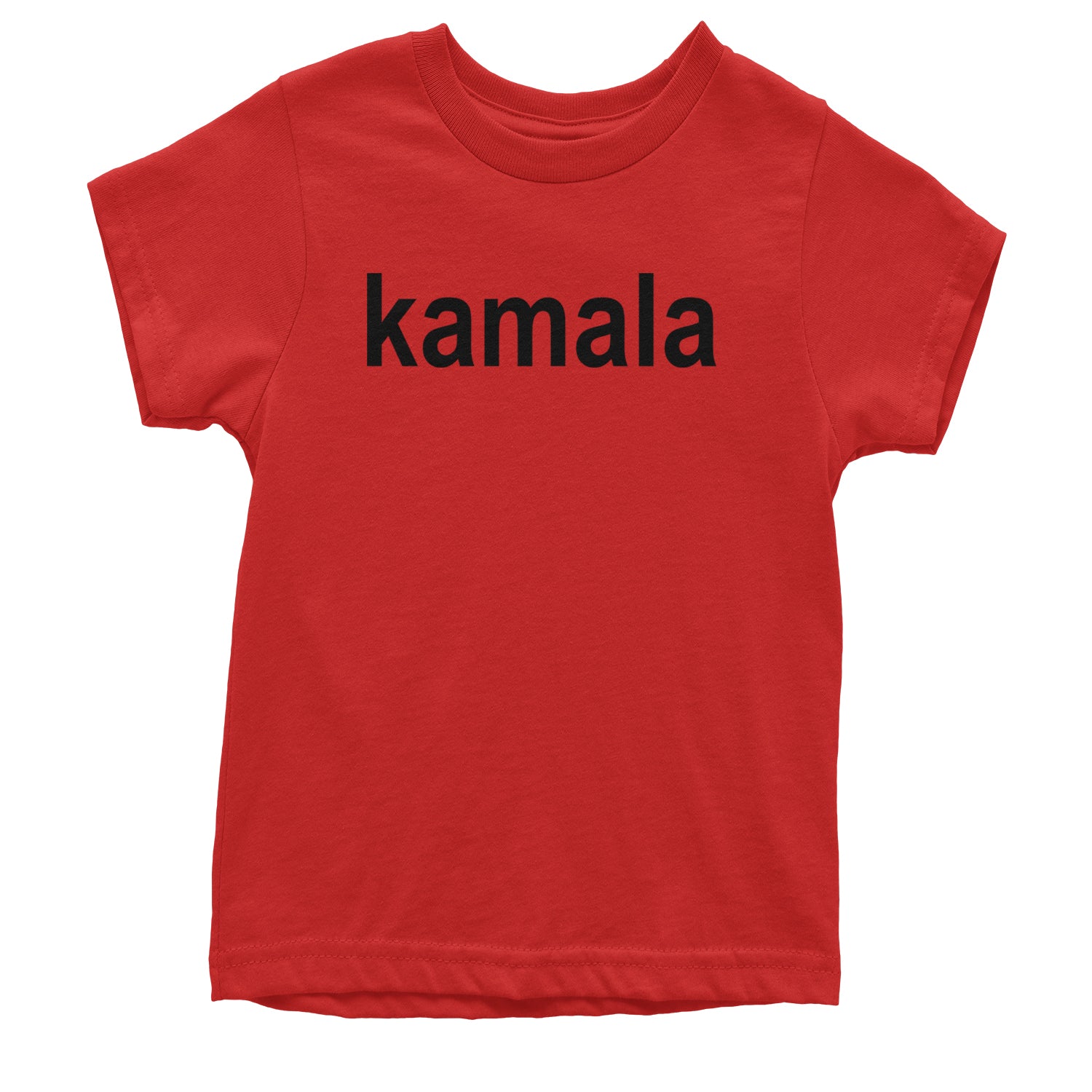 Kamala Black Print Kamala Harris For President Youth T-shirt Red