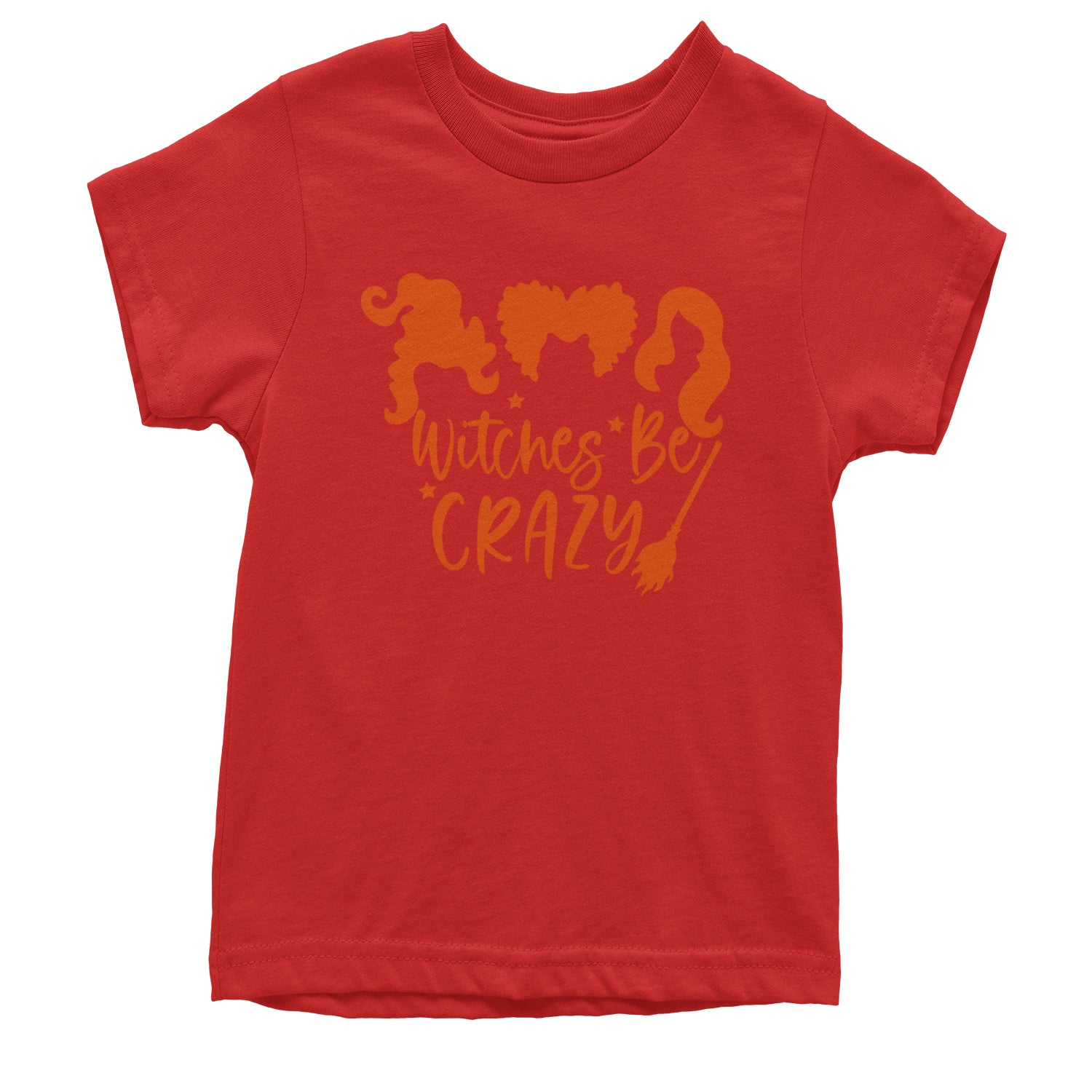 Witches Be Crazy Hocus Pocus Youth T-shirt Red