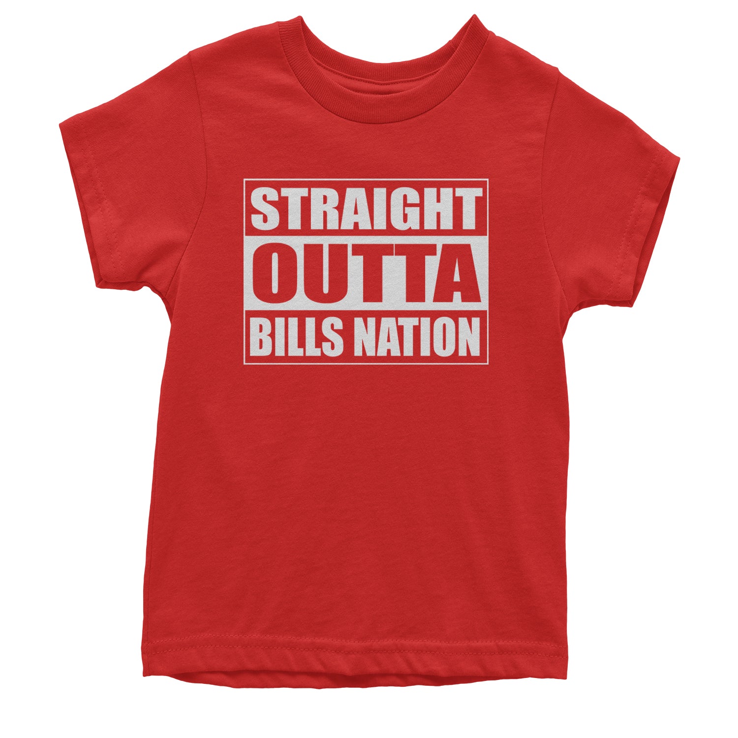 Straight Outta Bills Nation  Youth T-shirt Red