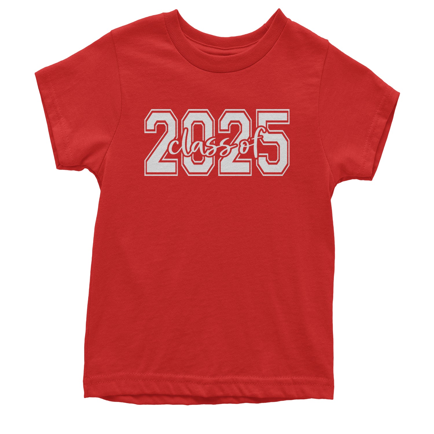 Class Of 2025 Graduation Youth T-shirt Red