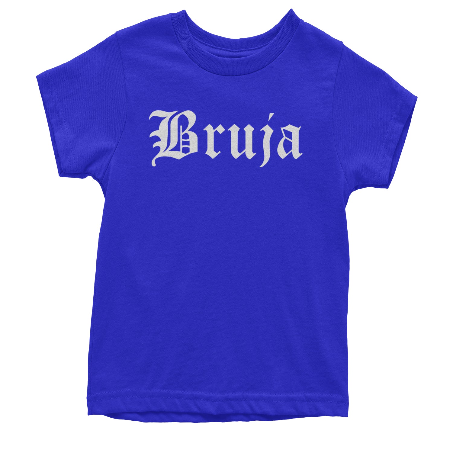 Bruja Gothic Spanish Witch Youth T-shirt Royal Blue