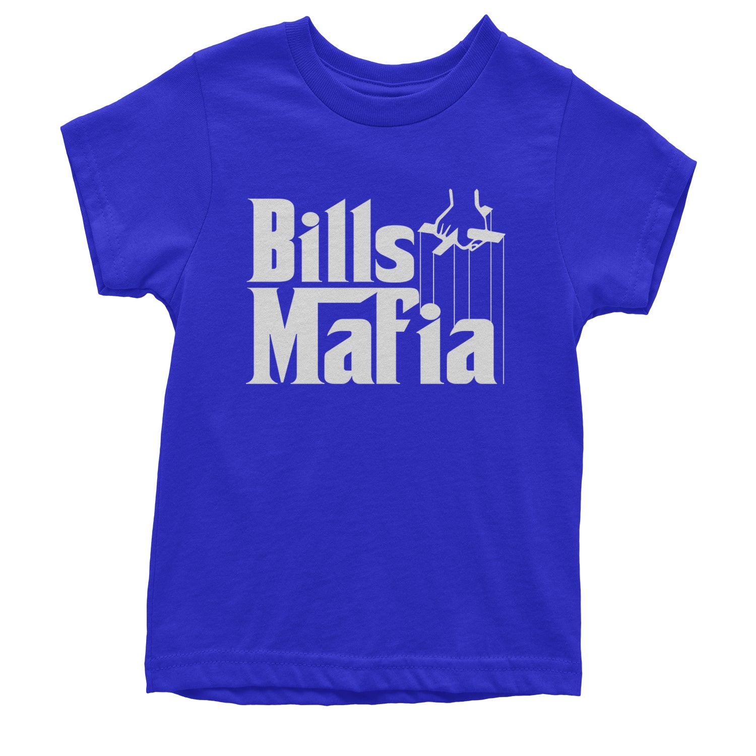 Mafia Bills Mafia Godfather Youth T-shirt Royal Blue